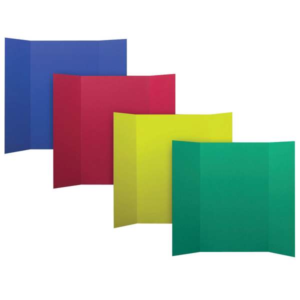 Flipside Corrugated Project Boards, 36" x 48", Assorted Colors, PK24 30073